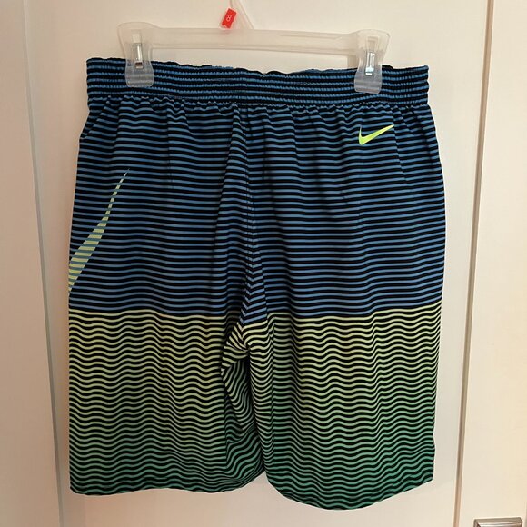 Nike Men's Horizon Stripe Vital 9 Inch Volley Swim Shorts - Size Large. - Picture 3 of 7